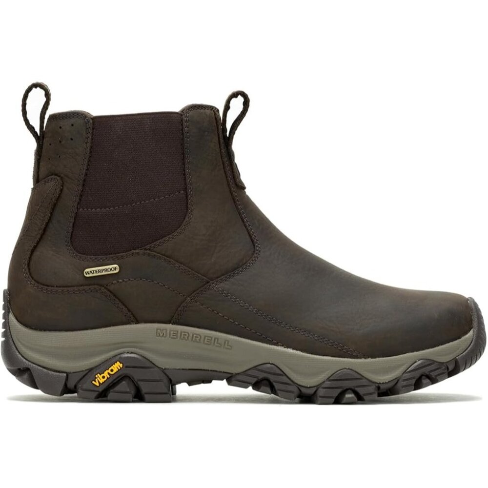 NEW Merrell Mens Leather Moab Adventure 3 Chelsea Waterproof (Earth) Size 9.5M